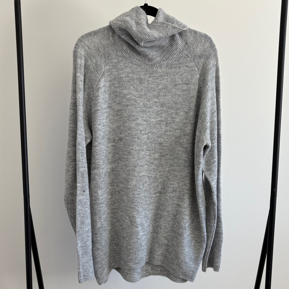 Gray Turtleneck Sweater for Women